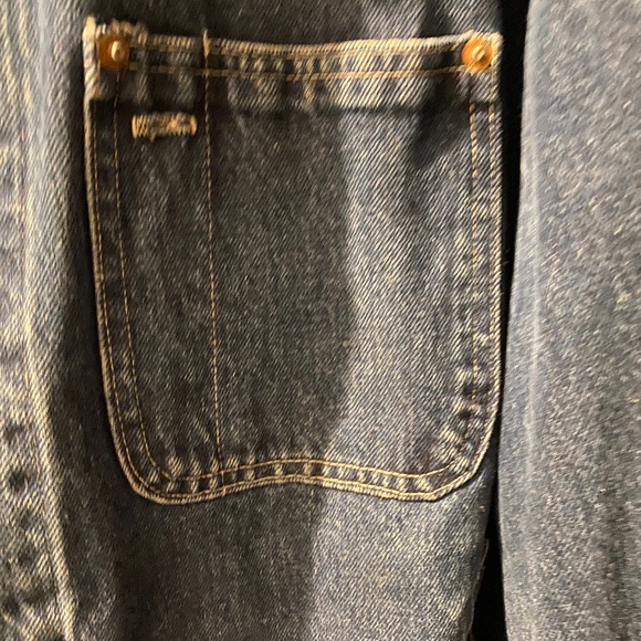 RRL by RALPH LAUREN Size XL Blue Taupe Cotton RARE Trucker Jacket - Picture 12 of 13